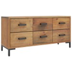 vidaXL Bancă de depozitare, maro, 110x30x45 cm, lemn masiv pin vidaXL Bancă de depozitare, maro, 110x30x45 cm, lemn masiv pin
