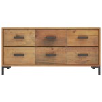 vidaXL Bancă de depozitare, maro, 110x30x45 cm, lemn masiv pin vidaXL Bancă de depozitare, maro, 110x30x45 cm, lemn masiv pin