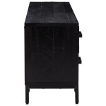 vidaXL Bancă de depozitare, negru, 110x30x45 cm, lemn masiv pin vidaXL Bancă de depozitare, negru, 110x30x45 cm, lemn masiv pin