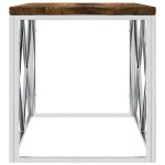 vidaXL Masă de cafea din oțel inoxidabil și lemn masiv reciclat vidaXL Masă de cafea din oțel inoxidabil și lemn masiv reciclat