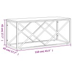 vidaXL Masă de cafea din oțel inoxidabil și lemn masiv reciclat vidaXL Masă de cafea din oțel inoxidabil și lemn masiv reciclat