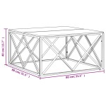 vidaXL Masă de cafea din oțel inoxidabil și lemn masiv reciclat vidaXL Masă de cafea din oțel inoxidabil și lemn masiv reciclat