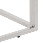 vidaXL Măsuță consolă, oțel inoxidabil argintiu și sticlă securizată vidaXL Măsuță consolă, oțel inoxidabil argintiu și sticlă securizată