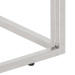 vidaXL Măsuță consolă, argintiu, oțel inoxidabil/lemn masiv reciclat vidaXL Măsuță consolă, argintiu, oțel inoxidabil/lemn masiv reciclat