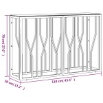 vidaXL Masă consolă, 110x30x70 cm, oțel inoxidabil și sticlă vidaXL Masă consolă, 110x30x70 cm, oțel inoxidabil și sticlă