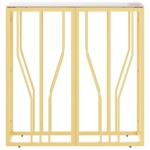vidaXL Masă consolă, auriu, 70x30x70 cm, oțel inoxidabil și sticlă vidaXL Masă consolă, auriu, 70x30x70 cm, oțel inoxidabil și sticlă