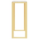 vidaXL Masă consolă, auriu, 70x30x70 cm, oțel inoxidabil și sticlă vidaXL Masă consolă, auriu, 70x30x70 cm, oțel inoxidabil și sticlă