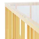 vidaXL Măsuță de cafea, 100x100x50 cm, oțel inoxidabil și sticlă vidaXL Măsuță de cafea, 100x100x50 cm, oțel inoxidabil și sticlă