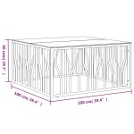 vidaXL Măsuță de cafea, 100x100x50 cm, oțel inoxidabil și sticlă vidaXL Măsuță de cafea, 100x100x50 cm, oțel inoxidabil și sticlă
