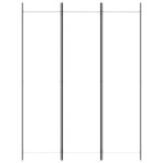 vidaXL Paravan de cameră cu 3 panouri, alb, 150x200 cm, textil vidaXL Paravan de cameră cu 3 panouri, alb, 150x200 cm, textil