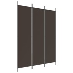 vidaXL Paravan de cameră cu 3 panouri, maro, 150x200 cm, textil vidaXL Paravan de cameră cu 3 panouri, maro, 150x200 cm, textil