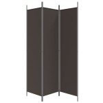vidaXL Paravan de cameră cu 3 panouri, maro, 150x200 cm, textil vidaXL Paravan de cameră cu 3 panouri, maro, 150x200 cm, textil