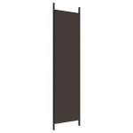 vidaXL Paravan de cameră cu 3 panouri, maro, 150x200 cm, textil vidaXL Paravan de cameră cu 3 panouri, maro, 150x200 cm, textil