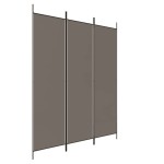 vidaXL Paravan de cameră cu 3 panouri, antracit, 150x200 cm, textil vidaXL Paravan de cameră cu 3 panouri, antracit, 150x200 cm, textil
