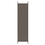 vidaXL Paravan de cameră cu 4 panouri, antracit, 250x200 cm, textil vidaXL Paravan de cameră cu 4 panouri, antracit, 250x200 cm, textil