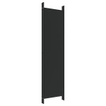vidaXL Paravan de cameră cu 6 panouri, negru, 300x200 cm, textil vidaXL Paravan de cameră cu 6 panouri, negru, 300x200 cm, textil