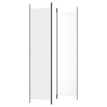 vidaXL Paravan de cameră cu 3 panouri, alb, 150x220 cm, textil vidaXL Paravan de cameră cu 3 panouri, alb, 150x220 cm, textil
