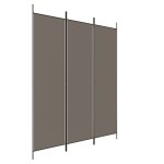 vidaXL Paravan de cameră cu 3 panouri, antracit, 150x220 cm, textil vidaXL Paravan de cameră cu 3 panouri, antracit, 150x220 cm, textil
