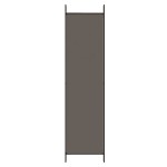 vidaXL Paravan de cameră cu 3 panouri, antracit, 150x220 cm, textil vidaXL Paravan de cameră cu 3 panouri, antracit, 150x220 cm, textil
