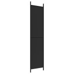 vidaXL Paravan de cameră cu 3 panouri, negru, 150x220 cm, textil vidaXL Paravan de cameră cu 3 panouri, negru, 150x220 cm, textil