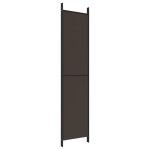 vidaXL Paravan de cameră cu 4 panouri, maro, 200x220 cm, textil vidaXL Paravan de cameră cu 4 panouri, maro, 200x220 cm, textil