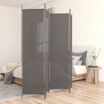 vidaXL Paravan de cameră cu 4 panouri, antracit, 200x220 cm, textil vidaXL Paravan de cameră cu 4 panouri, antracit, 200x220 cm, textil