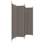 vidaXL Paravan de cameră cu 4 panouri, antracit, 200x220 cm, textil vidaXL Paravan de cameră cu 4 panouri, antracit, 200x220 cm, textil