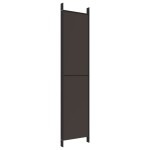 vidaXL Paravan de cameră cu 5 panouri maro 250x220 cm material textil vidaXL Paravan de cameră cu 5 panouri maro 250x220 cm material textil