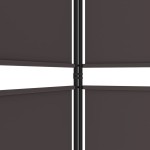vidaXL Paravan de cameră cu 6 panouri, maro, 300x200 cm, textil vidaXL Paravan de cameră cu 6 panouri, maro, 300x200 cm, textil