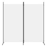 vidaXL Paravan de cameră cu 2 panouri, alb, 175x180 cm, textil vidaXL Paravan de cameră cu 2 panouri, alb, 175x180 cm, textil