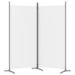 vidaXL Paravan de cameră cu 2 panouri, alb, 175x180 cm, textil vidaXL Paravan de cameră cu 2 panouri, alb, 175x180 cm, textil