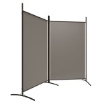 vidaXL Paravan de cameră cu 2 panouri, antracit, 175x180 cm vidaXL Paravan de cameră cu 2 panouri, antracit, 175x180 cm