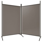 vidaXL Paravan de cameră cu 2 panouri, antracit, 175x180 cm vidaXL Paravan de cameră cu 2 panouri, antracit, 175x180 cm
