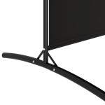 vidaXL Paravan de cameră cu 2 panouri, negru, 175x180 cm, textil vidaXL Paravan de cameră cu 2 panouri, negru, 175x180 cm, textil
