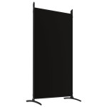 vidaXL Paravan de cameră cu 5 panouri, negru, 433x180 cm, textil vidaXL Paravan de cameră cu 5 panouri, negru, 433x180 cm, textil