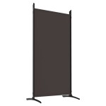 vidaXL Paravan de cameră cu 6 panouri, maro, 520x180 cm, textil