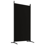 vidaXL Paravan de cameră cu 6 panouri, negru, 520x180 cm, textil vidaXL Paravan de cameră cu 6 panouri, negru, 520x180 cm, textil