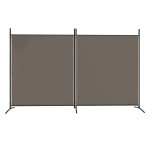 vidaXL Paravan de cameră cu 2 panouri, antracit, 348x180 cm vidaXL Paravan de cameră cu 2 panouri, antracit, 348x180 cm