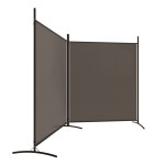 vidaXL Paravan de cameră cu 2 panouri, antracit, 348x180 cm vidaXL Paravan de cameră cu 2 panouri, antracit, 348x180 cm