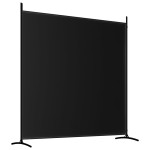 vidaXL Paravan de cameră cu 2 panouri, negru, 348x180 cm, textil vidaXL Paravan de cameră cu 2 panouri, negru, 348x180 cm, textil
