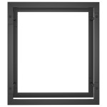 vidaXL Suport pentru lemne de foc, negru mat, 50x28x56 cm, oțel vidaXL Suport pentru lemne de foc, negru mat, 50x28x56 cm, oțel
