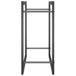 vidaXL Suport pentru lemne de foc, negru mat, 50x28x56 cm, oțel vidaXL Suport pentru lemne de foc, negru mat, 50x28x56 cm, oțel