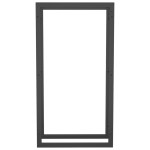 vidaXL Suport pentru lemne de foc, negru mat, 50x28x94 cm oțel