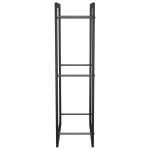 vidaXL Suport pentru lemne de foc, negru mat, 50x28x94 cm oțel