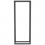 vidaXL Rastel pentru lemne de foc, negru mat, 50x28x132 cm, oțel vidaXL Rastel pentru lemne de foc, negru mat, 50x28x132 cm, oțel
