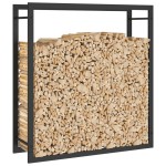 vidaXL Suport pentru lemne de foc, negru mat, 80x28x86 cm, oțel vidaXL Suport pentru lemne de foc, negru mat, 80x28x86 cm, oțel