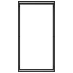 vidaXL Suport pentru lemne de foc, negru mat, 80x28x154 cm, oțel vidaXL Suport pentru lemne de foc, negru mat, 80x28x154 cm, oțel