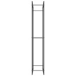 vidaXL Suport pentru lemne de foc, negru mat, 80x28x154 cm, oțel vidaXL Suport pentru lemne de foc, negru mat, 80x28x154 cm, oțel