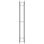 vidaXL Suport pentru lemne de foc, negru mat, 110x28x214 cm, oțel