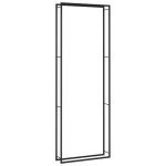 vidaXL Suport pentru lemne de foc, negru mat, 110x28x312 cm, oțel